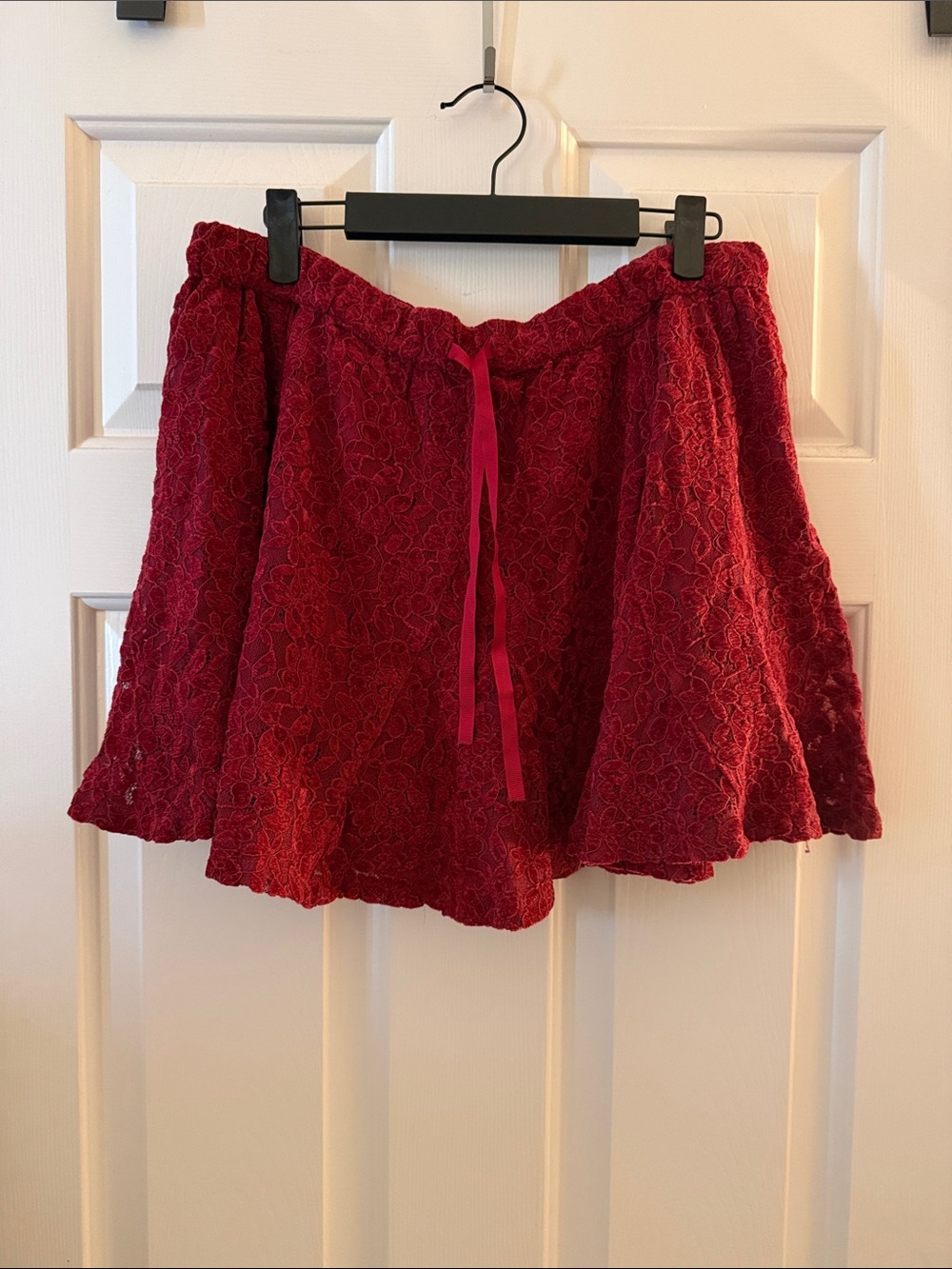 aerie Red Lace Skirt
